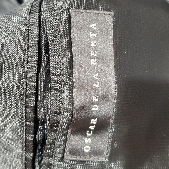 Oscar de la renta wool cashmere blend classic grey 2 button blazer - Picture 6 of 7